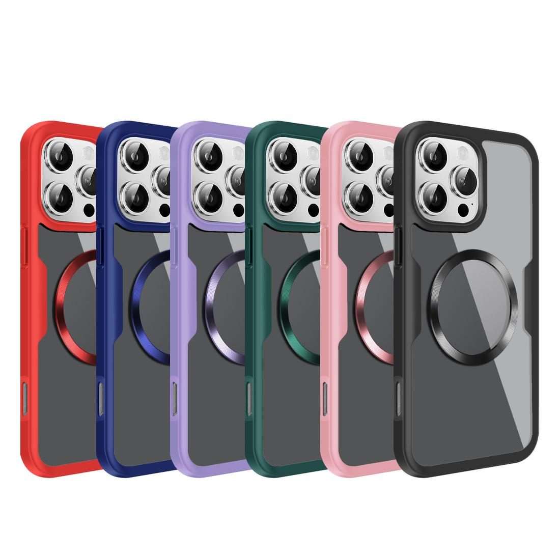For iPhone 11 Pro CD Texture MagSafe Phone Case(Purple)