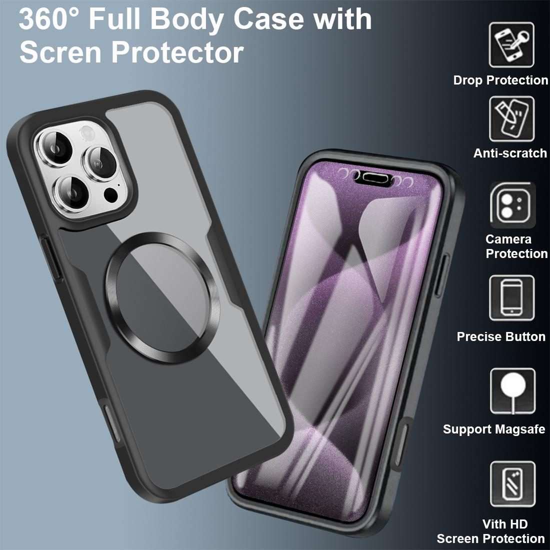 For iPhone 11 Pro CD Texture MagSafe Phone Case(Purple)