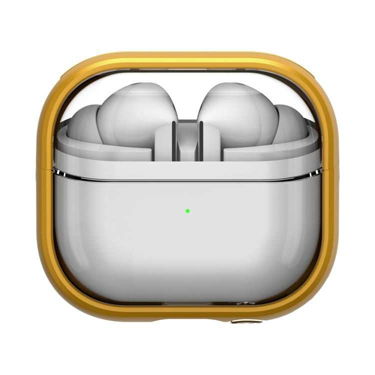 For Samsung Galaxy Buds 3 / 3 Pro TPU Hybrid PC Case with Holder(Yellow)
