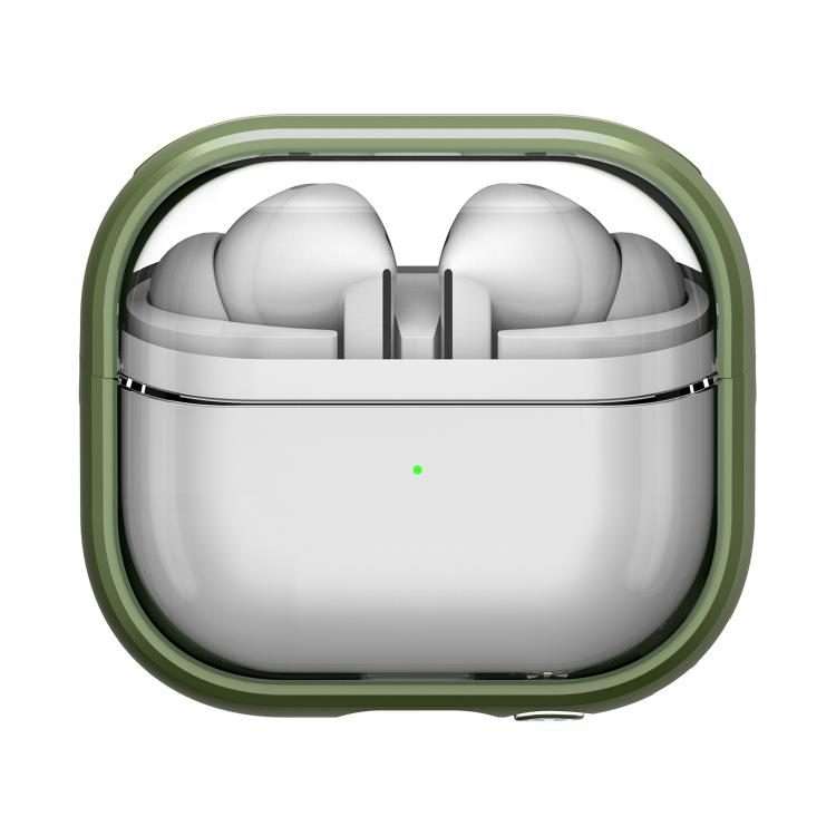 For Samsung Galaxy Buds 3 / 3 Pro TPU Hybrid PC Case with Holder(Army Green)