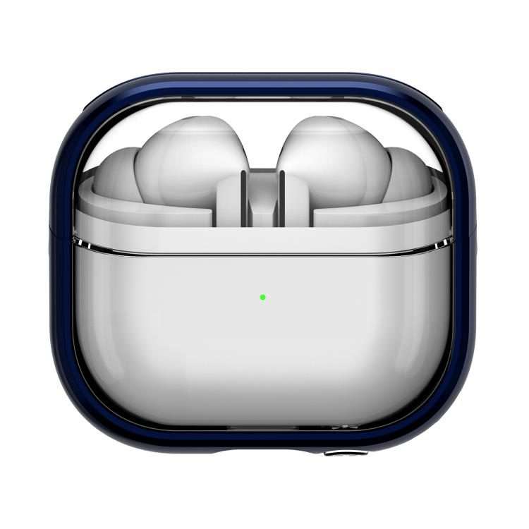 For Samsung Galaxy Buds 3 / 3 Pro TPU Hybrid PC Case with Holder(Dark Blue)