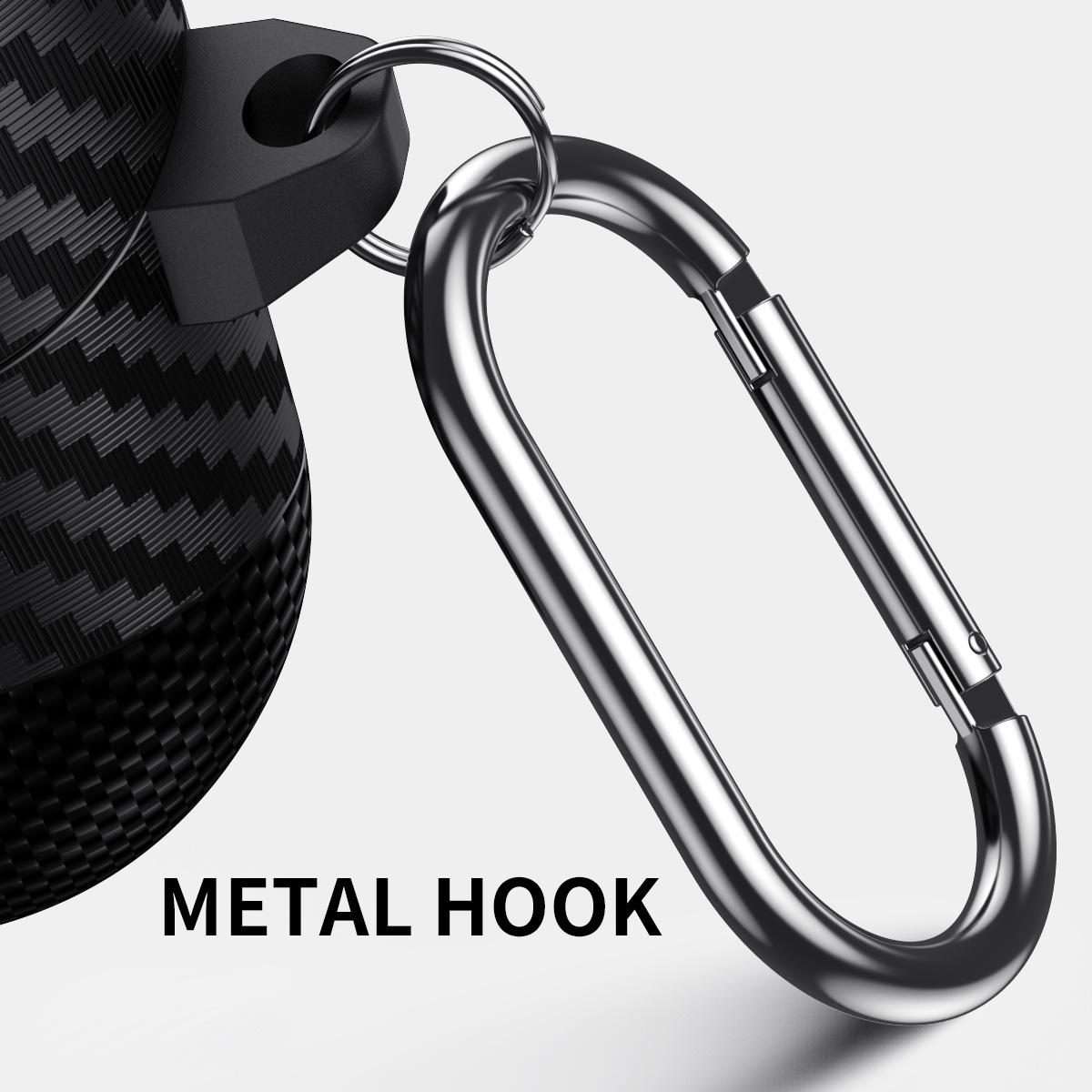 For Samsung Galaxy Buds3 Pro Carbon Fiber Pattern Skull Lock Bluetooth Earphone Prote ... (Copper)