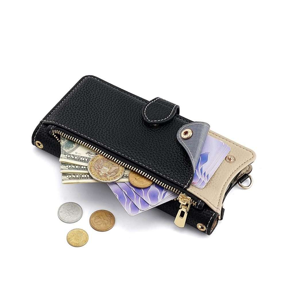 For Redmi K80 Ultra Crossbody Chain Fishtail Litchi Leather Phone Case(Black)