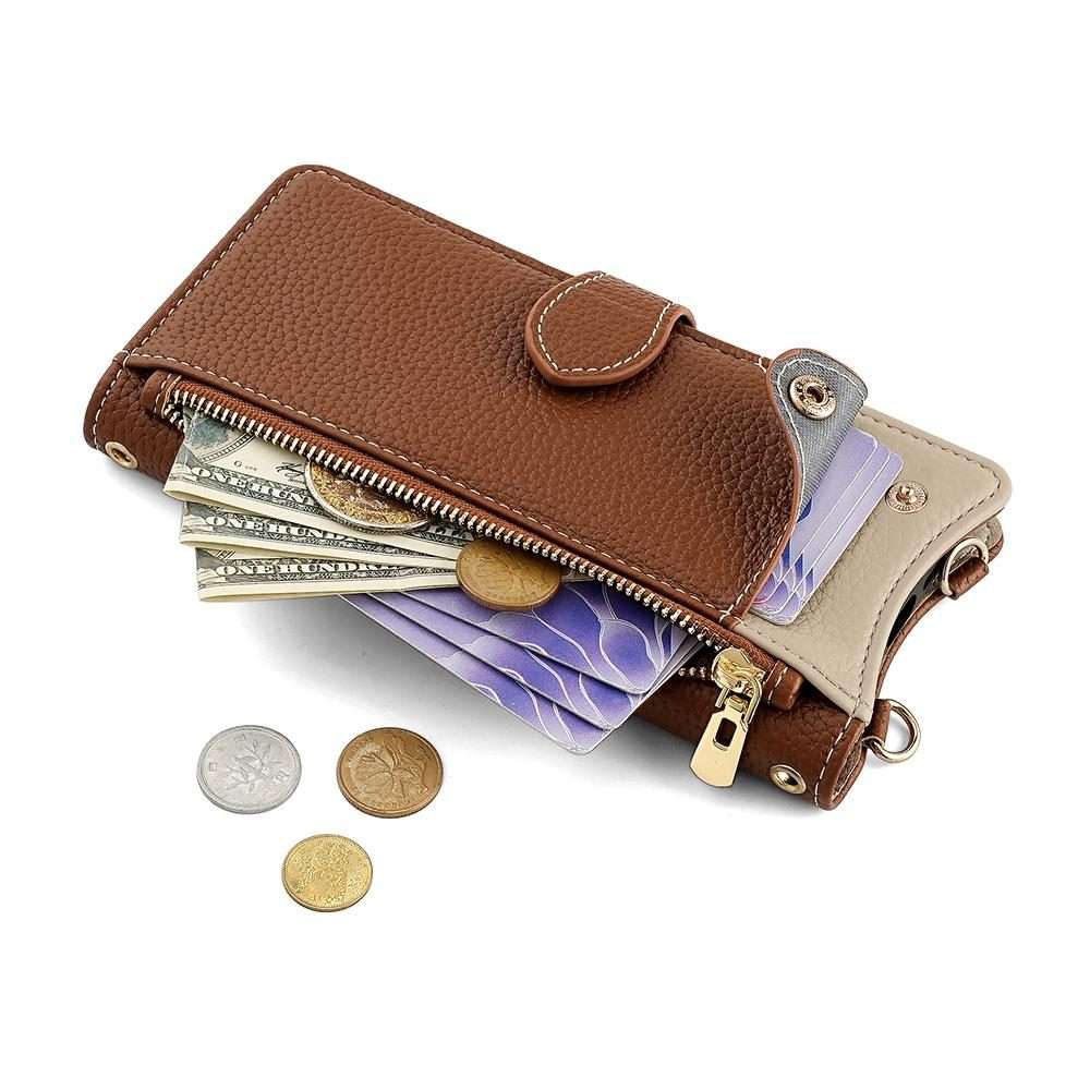 For Redmi K80 Ultra Crossbody Chain Fishtail Litchi Leather Phone Case(Brown)