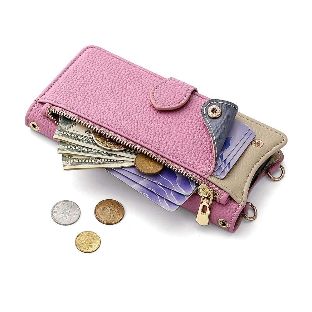For Redmi K80 Ultra Crossbody Chain Fishtail Litchi Leather Phone Case(Pink)