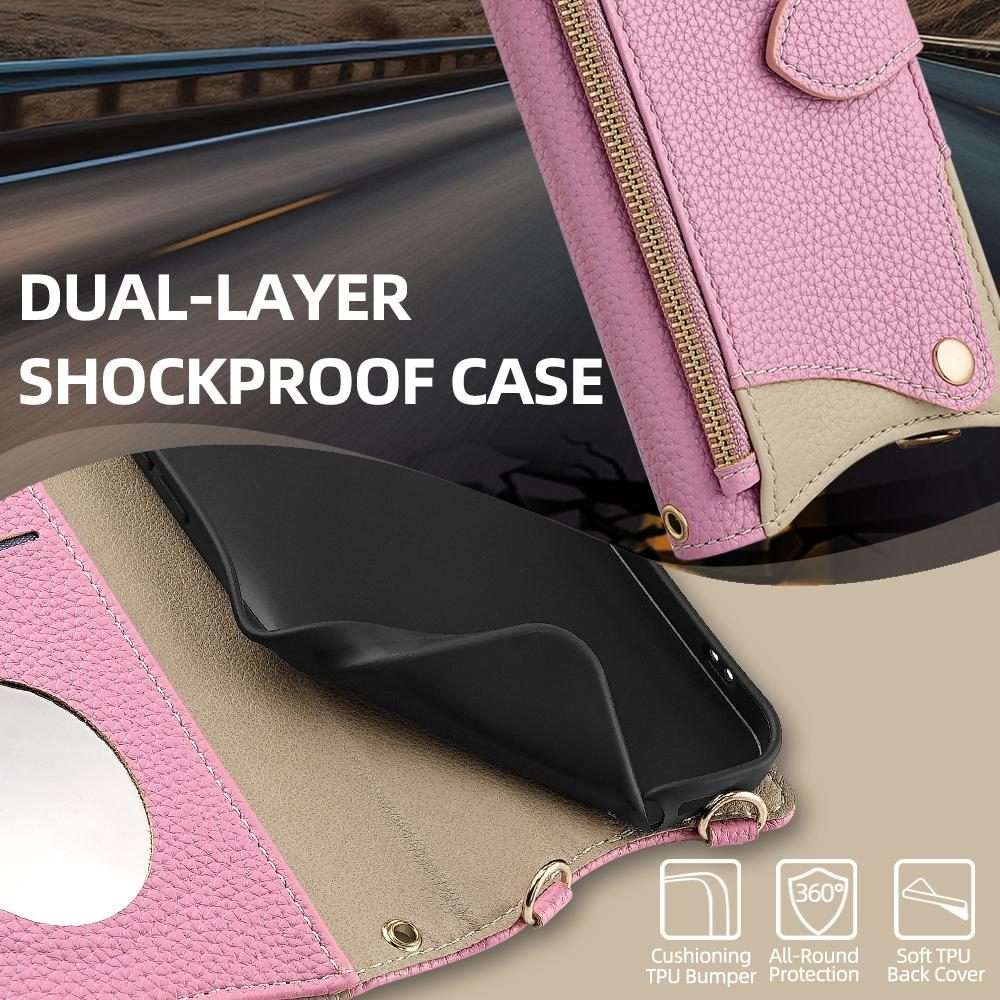 For Redmi K80 Ultra Crossbody Chain Fishtail Litchi Leather Phone Case(Pink)