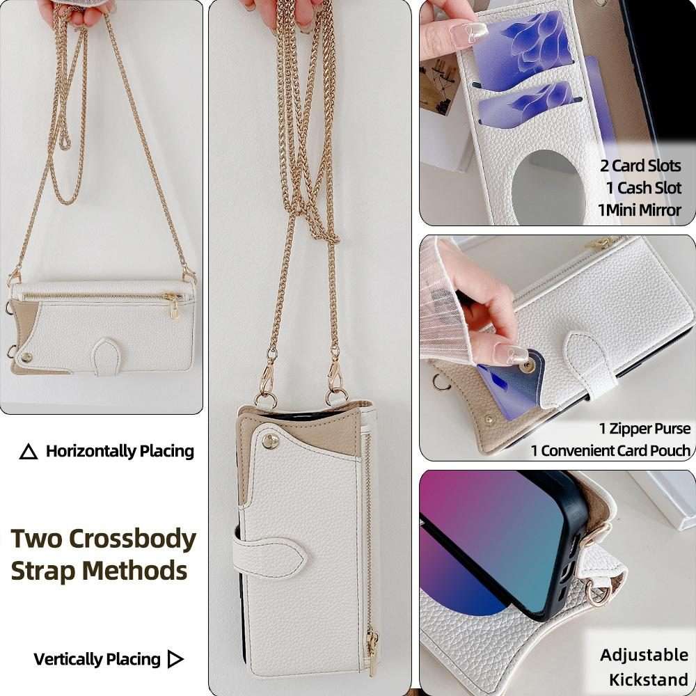 For Redmi K80 Ultra Crossbody Chain Fishtail Litchi Leather Phone Case(White)