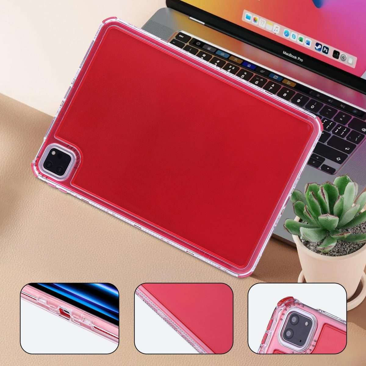 For iPad Pro 11 2022 / 2021 / 2020 Dream 3 in 1 TPU Hybrid PC Tablet Case(Red)