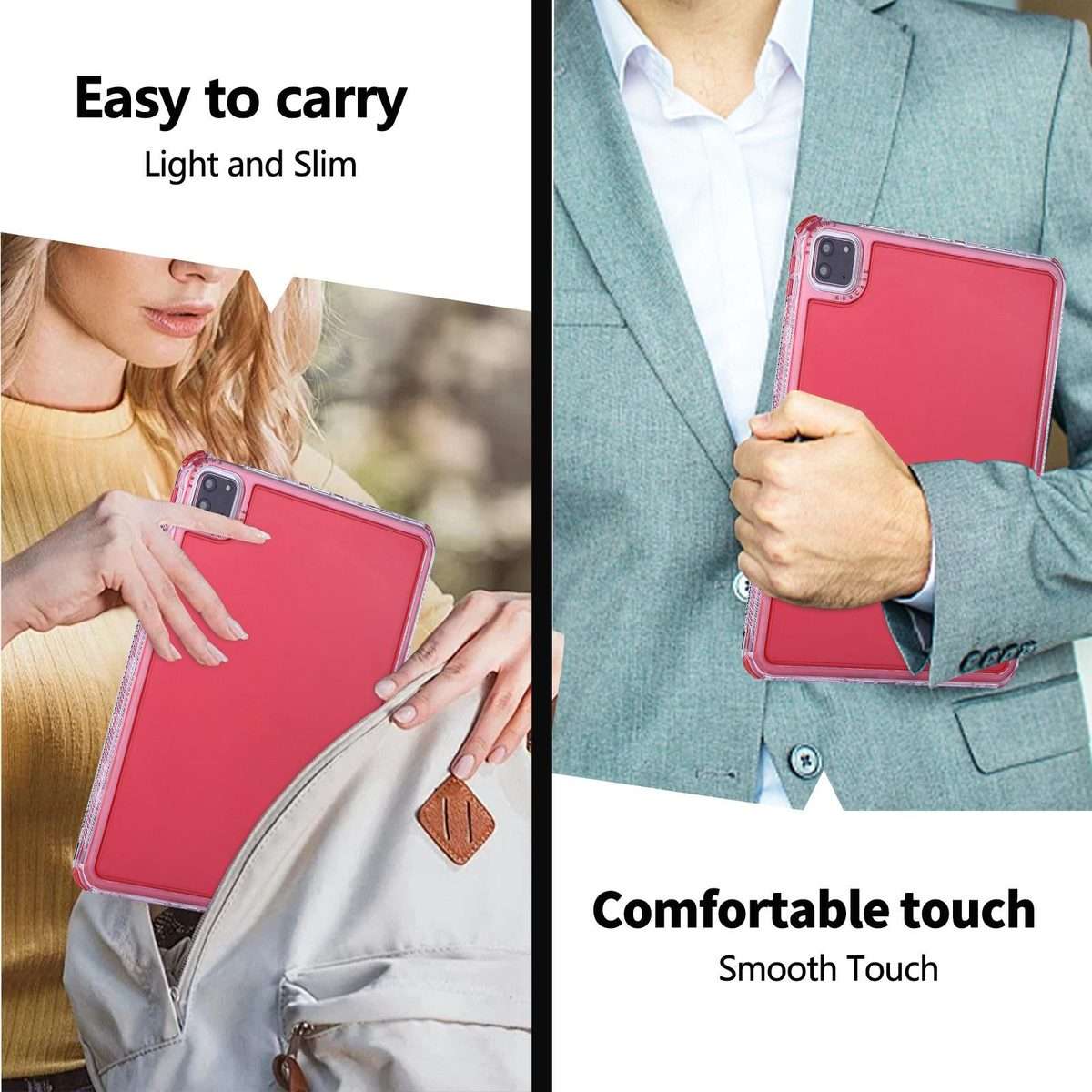 For iPad Pro 11 2022 / 2021 / 2020 Dream 3 in 1 TPU Hybrid PC Tablet Case(Red)