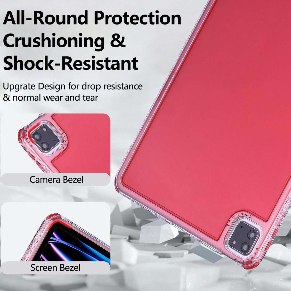 For iPad Pro 11 2022 / 2021 / 2020 Dream 3 in 1 TPU Hybrid PC Tablet Case(Red)
