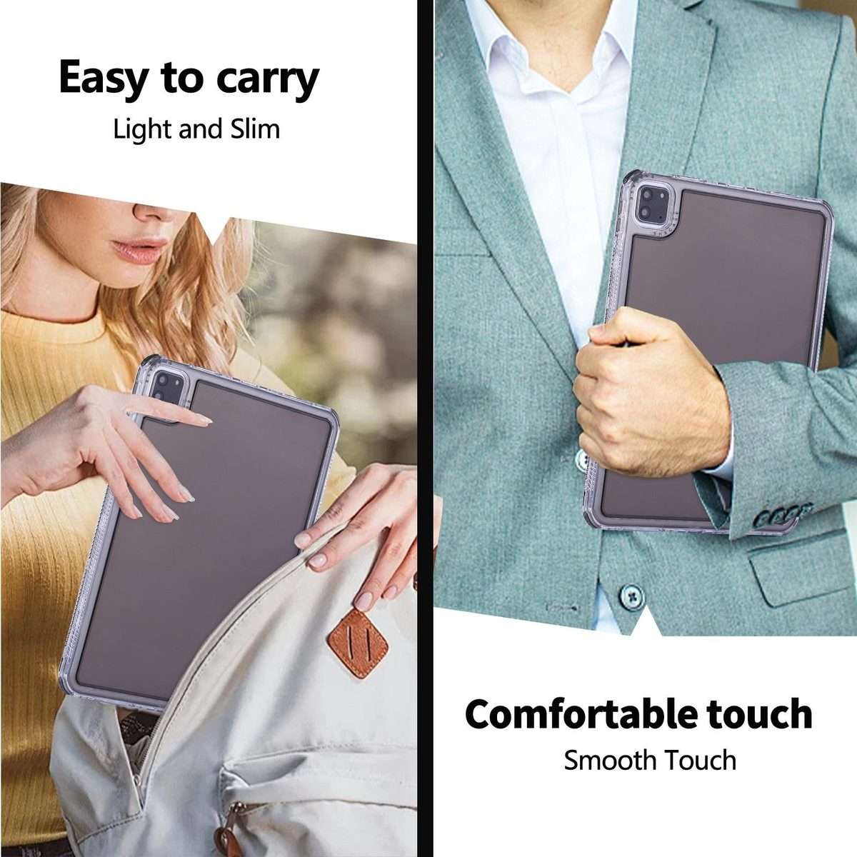 For iPad Pro 11 2025 / 2024 Dream 3 in 1 TPU Hybrid PC Tablet Case(Black)