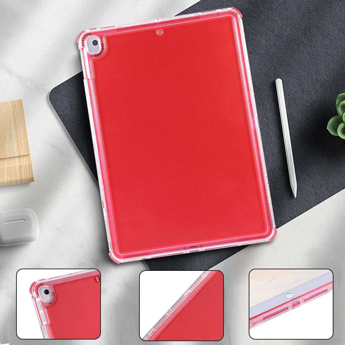 For iPad mini 5 / 4 / 3 / 2 Dream 3 in 1 TPU Hybrid PC Tablet Case(Red)