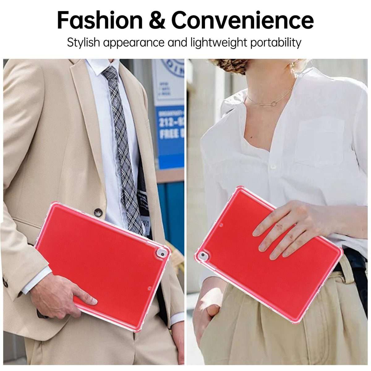 For iPad mini 5 / 4 / 3 / 2 Dream 3 in 1 TPU Hybrid PC Tablet Case(Red)