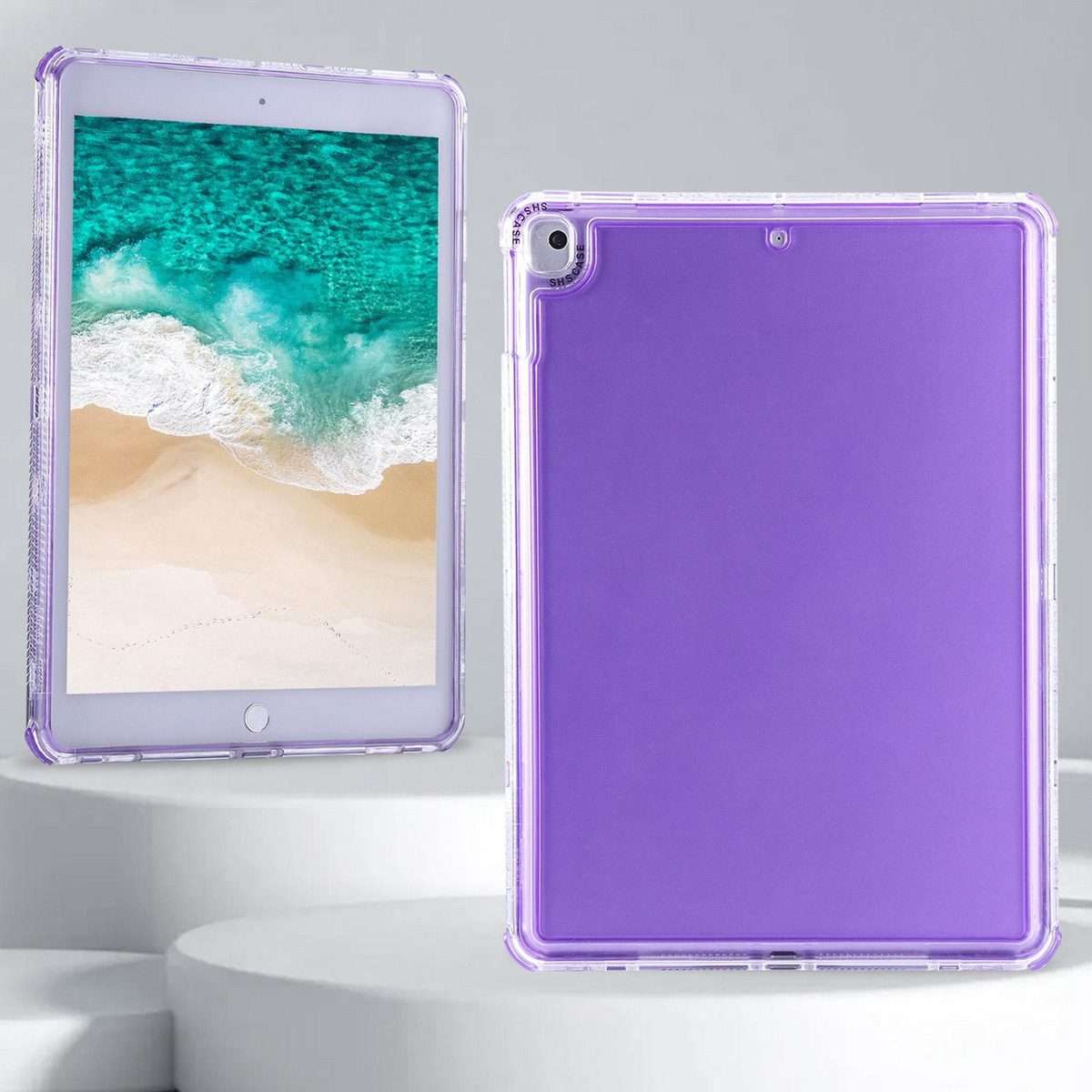 For iPad mini 5 / 4 / 3 / 2 Dream 3 in 1 TPU Hybrid PC Tablet Case(Purple)