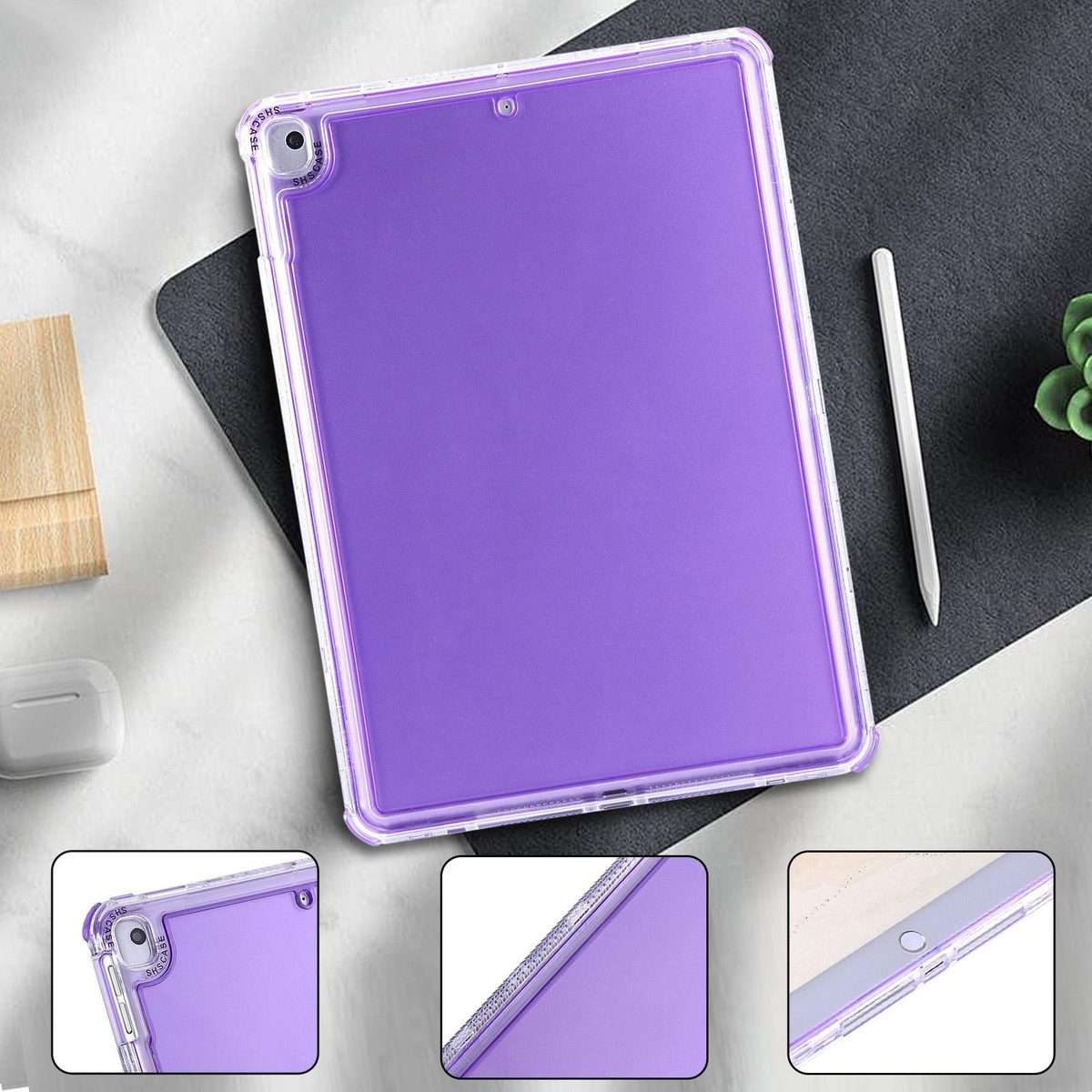 For iPad mini 5 / 4 / 3 / 2 Dream 3 in 1 TPU Hybrid PC Tablet Case(Purple)