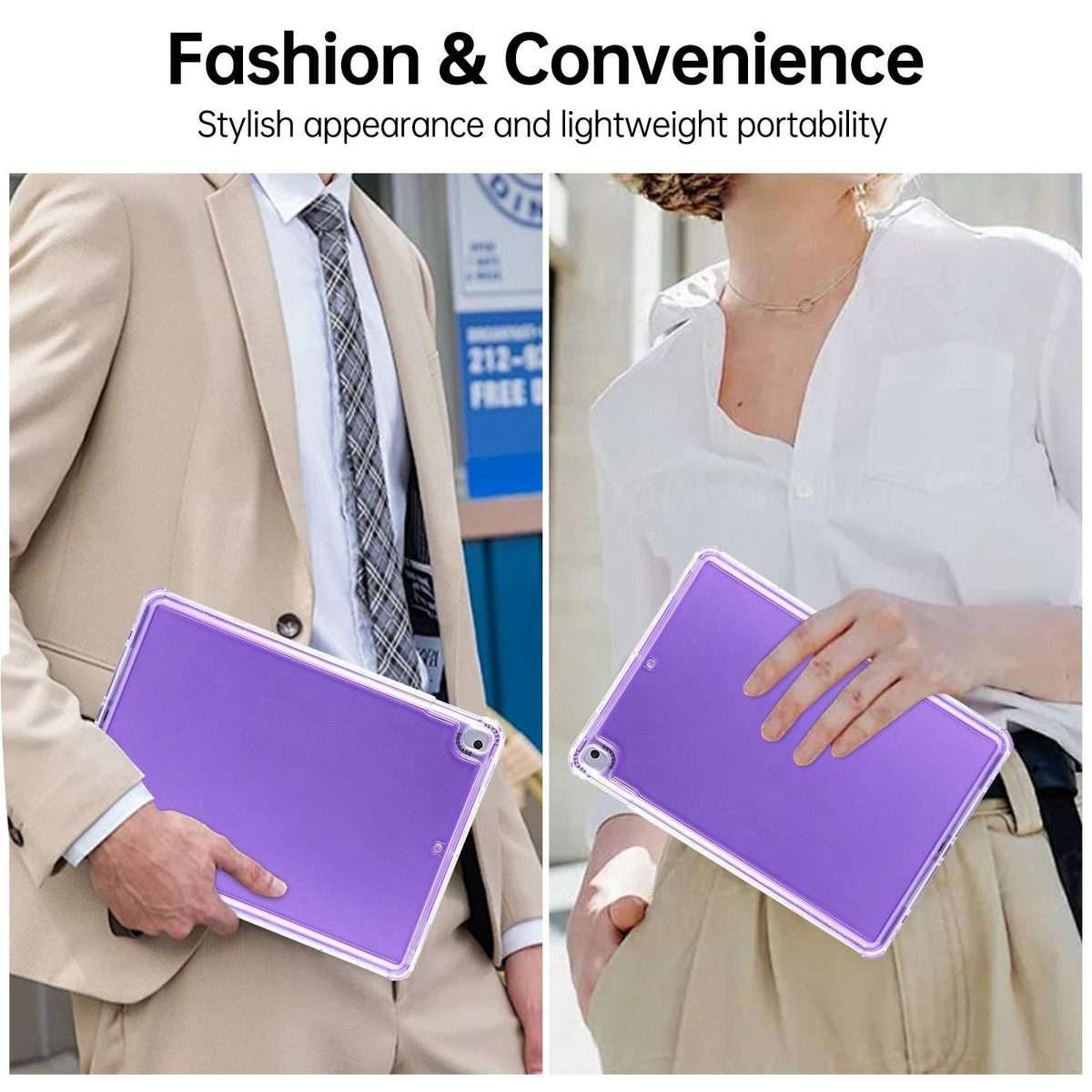 For iPad mini 5 / 4 / 3 / 2 Dream 3 in 1 TPU Hybrid PC Tablet Case(Purple)