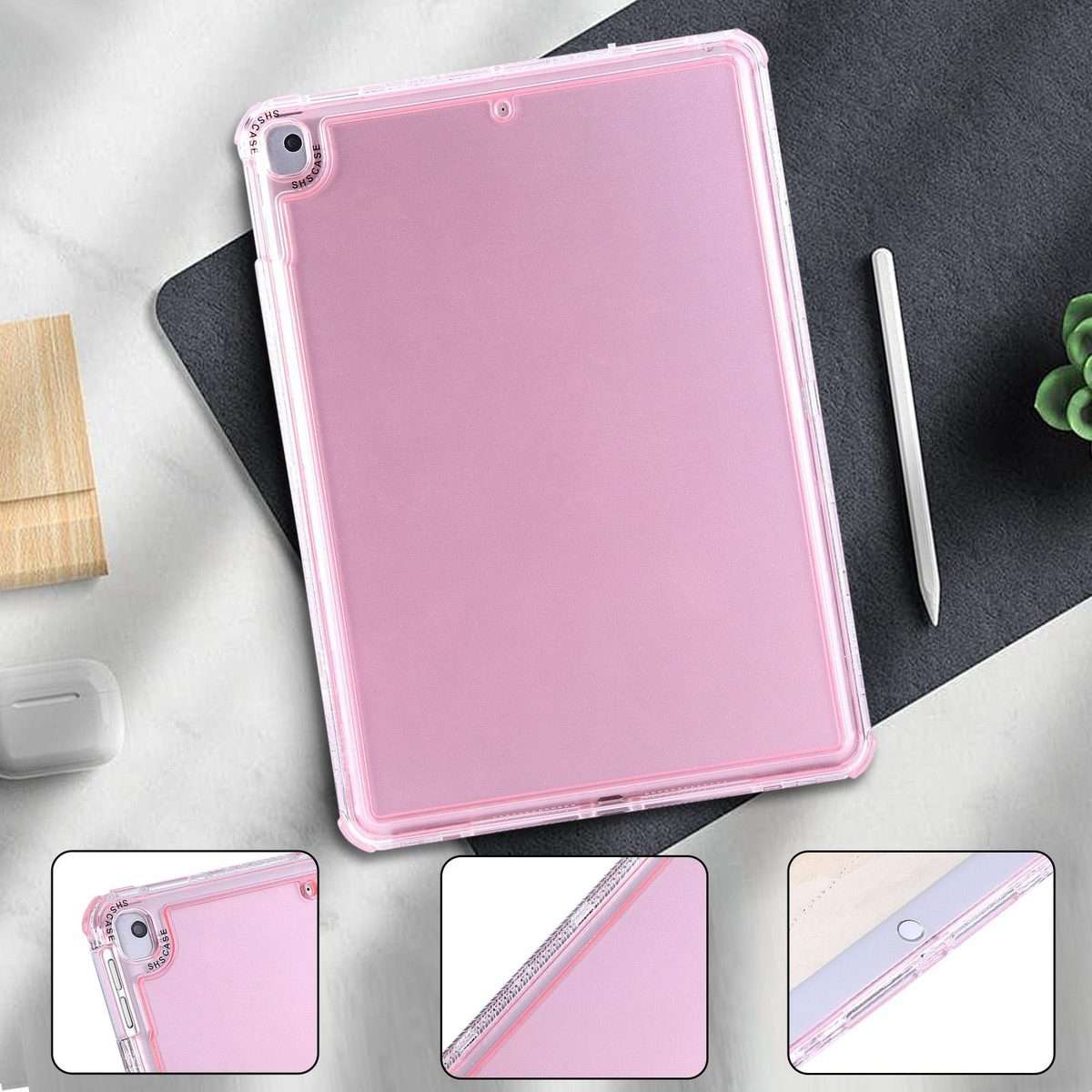 For iPad mini 5 / 4 / 3 / 2 Dream 3 in 1 TPU Hybrid PC Tablet Case(Pink)