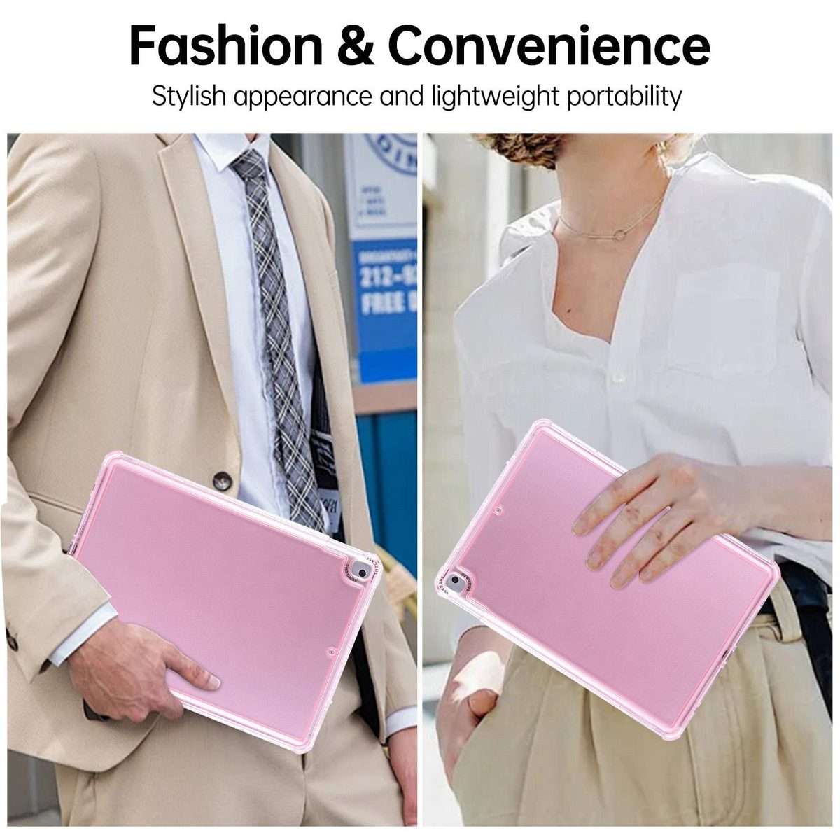 For iPad mini 5 / 4 / 3 / 2 Dream 3 in 1 TPU Hybrid PC Tablet Case(Pink)