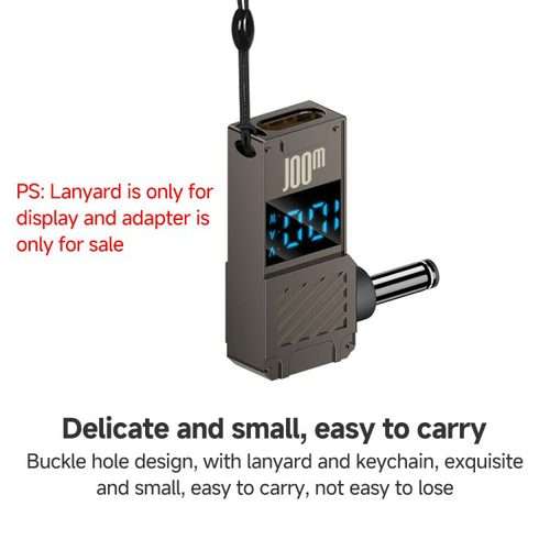 100W Computer Charging Digital Display Adapter, Specification:Type-C to DC5.5x2.5mm