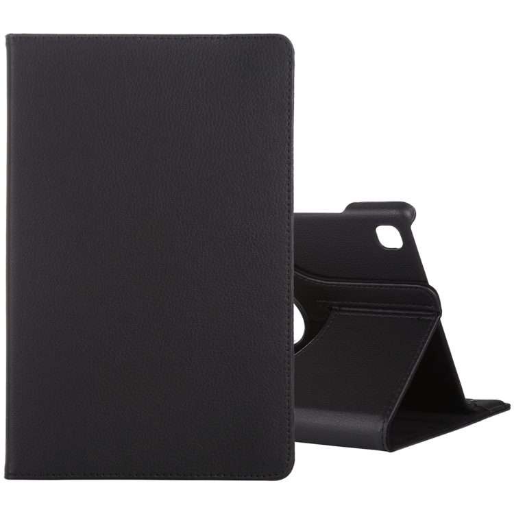 For Samsung Galaxy Tab A7 T500 Litchi Texture Horizontal Flip 360 Degrees Rotation Lea ... (Black)