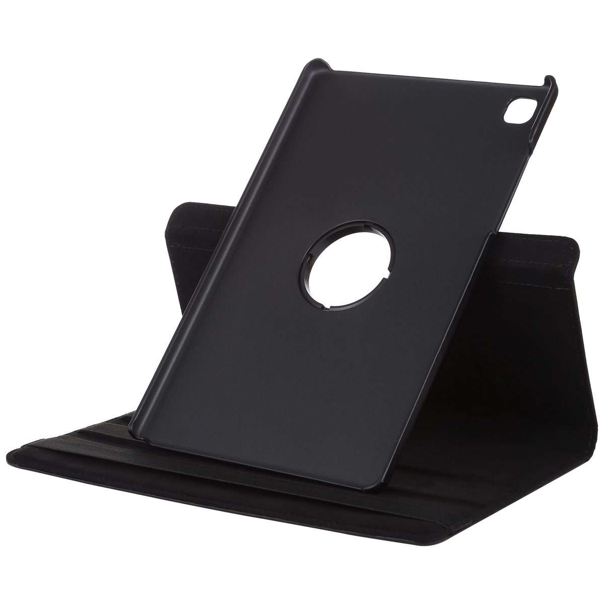 For Samsung Galaxy Tab A7 T500 Litchi Texture Horizontal Flip 360 Degrees Rotation Lea ... (Black)