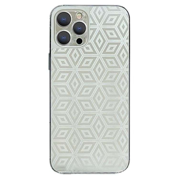 For iPhone 13 Pro Max Colorful Transparent Sticker Phone Back Film(Magic Cube)