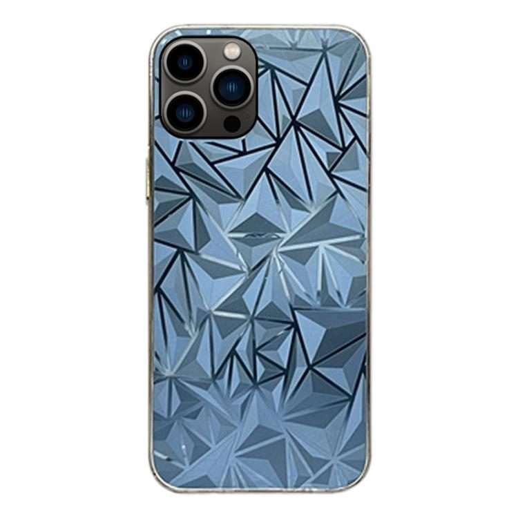 For iPhone 13 Pro Max Colorful Transparent Sticker Phone Back Film(Rhombus)
