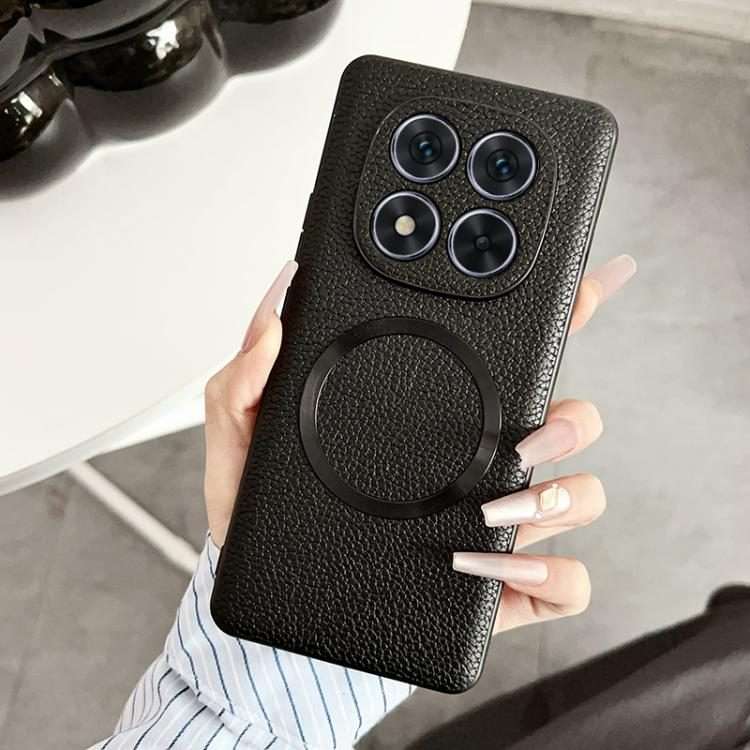 For Redmi Note 14 Pro 5G CD Magsafe Magnetic Litchi Texture Phone Case(Black)