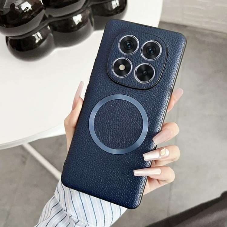 For Redmi Note 14 Pro 5G CD Magsafe Magnetic Litchi Texture Phone Case(Blue)