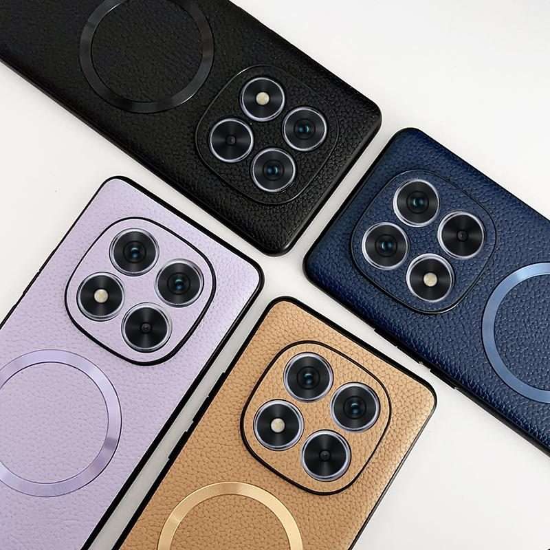For Redmi Note 14 Pro 5G CD Magsafe Magnetic Litchi Texture Phone Case(Blue)