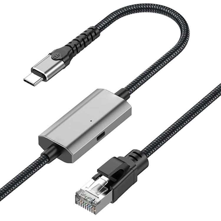 2m RJ45 to USB-C / Type-C High Speed Network Card Ethernet Cable