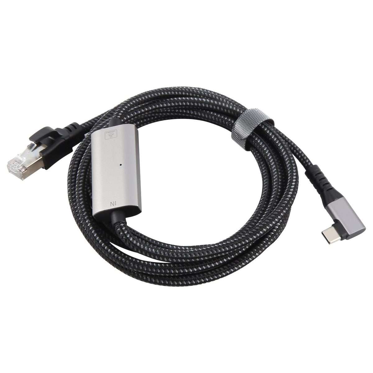 2m RJ45 to Type-C / USB 2-in-1 High Speed Network Card Ethernet Cable