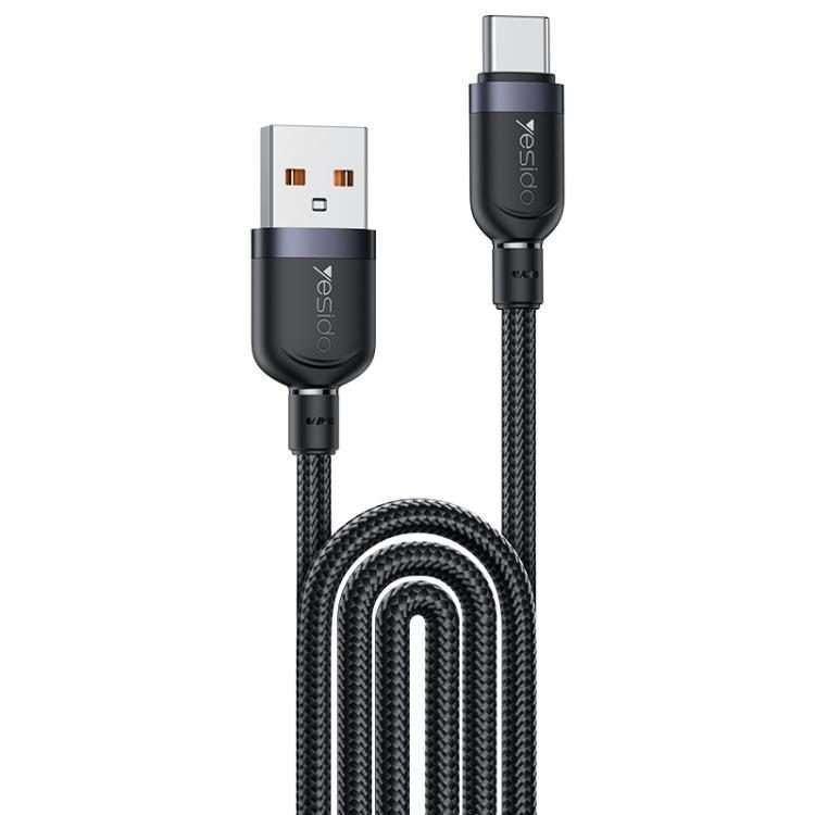 Yesido 3A USB to Type-C Fast Charging Cable, Length:3m(Black)