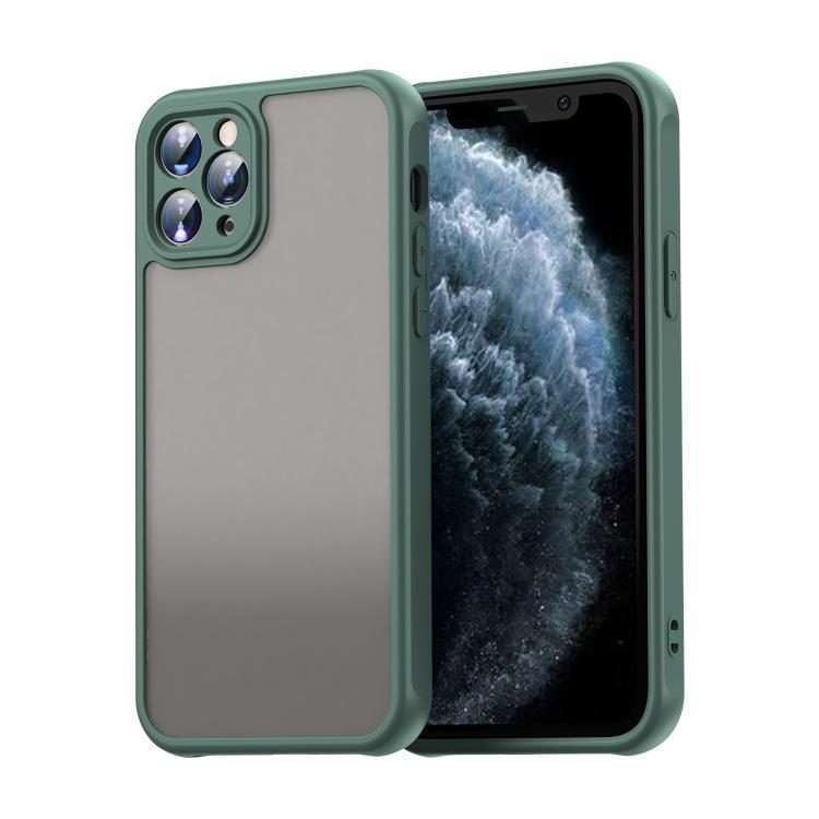 For iPhone 11 Pro Fan Dun Series TPU Hybrid PC Frosted Phone Case(Green)