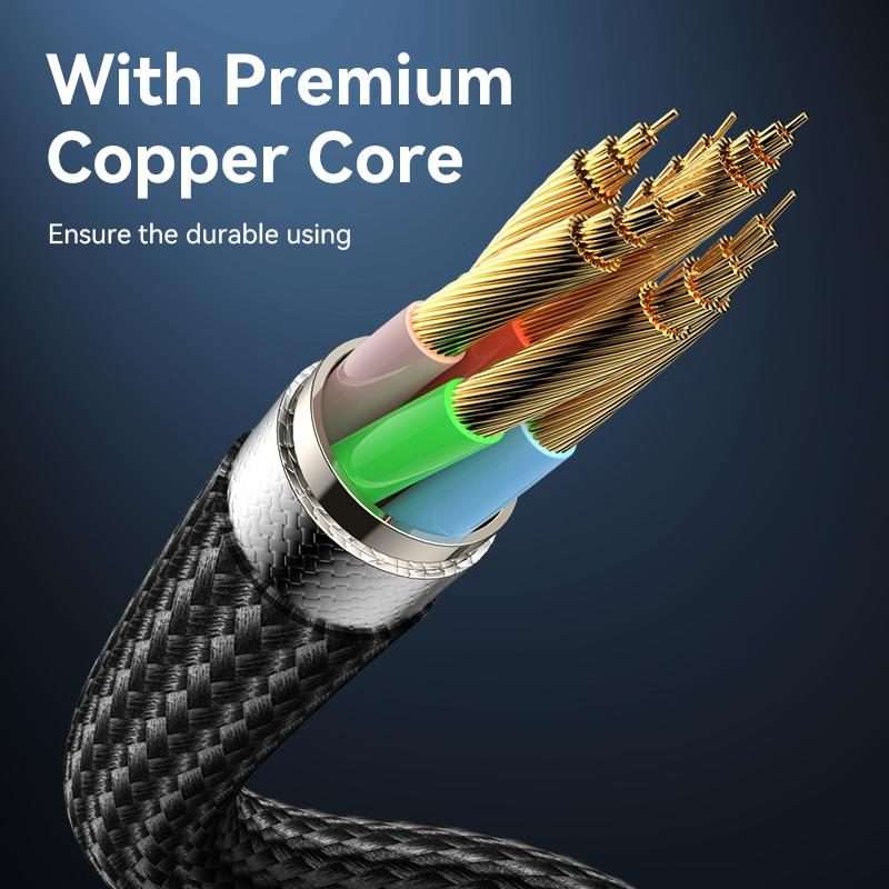 Yesido CA186 240W Type-C to Type-C Aluminum Alloy Data Cable, Length: 2m(Black)