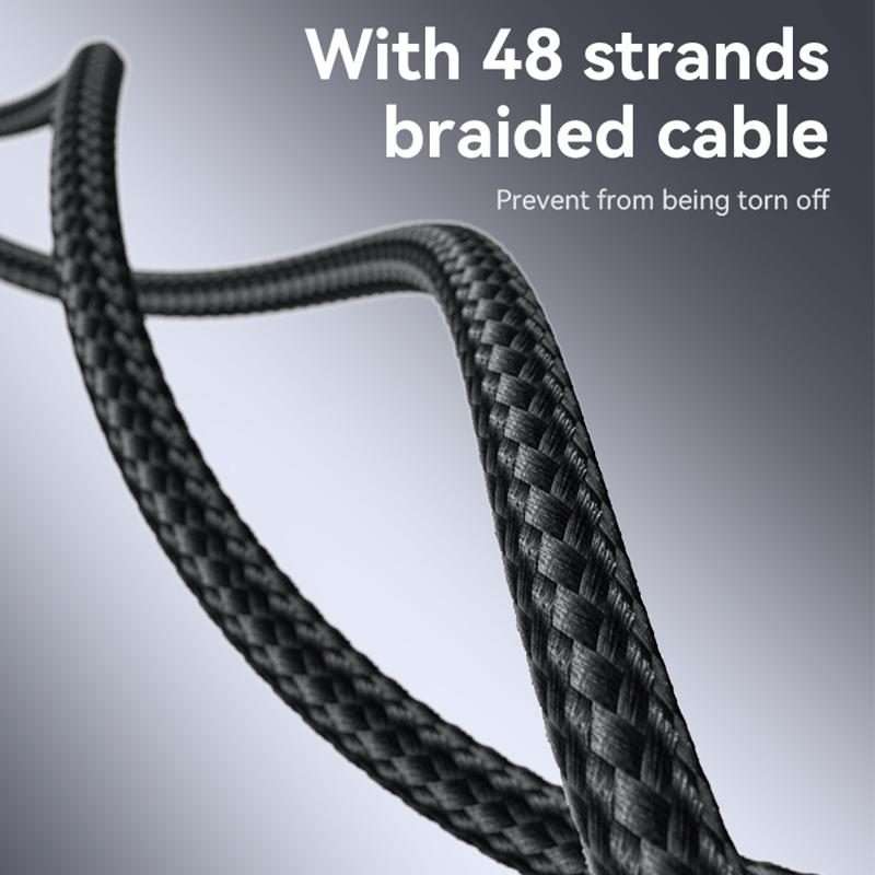 Yesido CA186 240W Type-C to Type-C Aluminum Alloy Data Cable, Length: 2m(Black)
