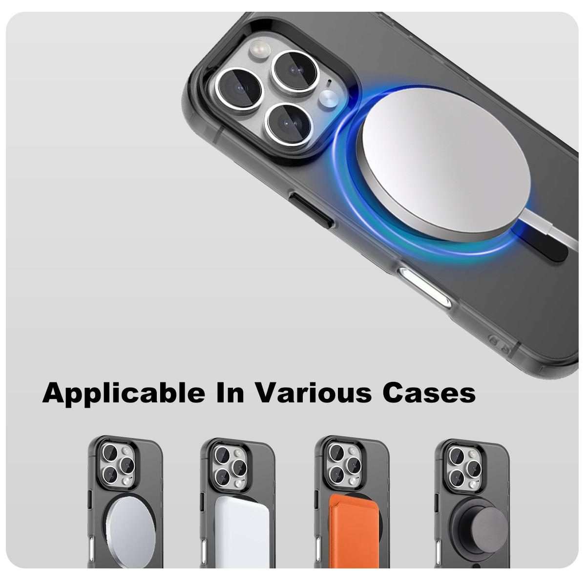 For iPhone 16 Pro IMAK Candy Series Shockproof MagSafe Phone Case(Black)
