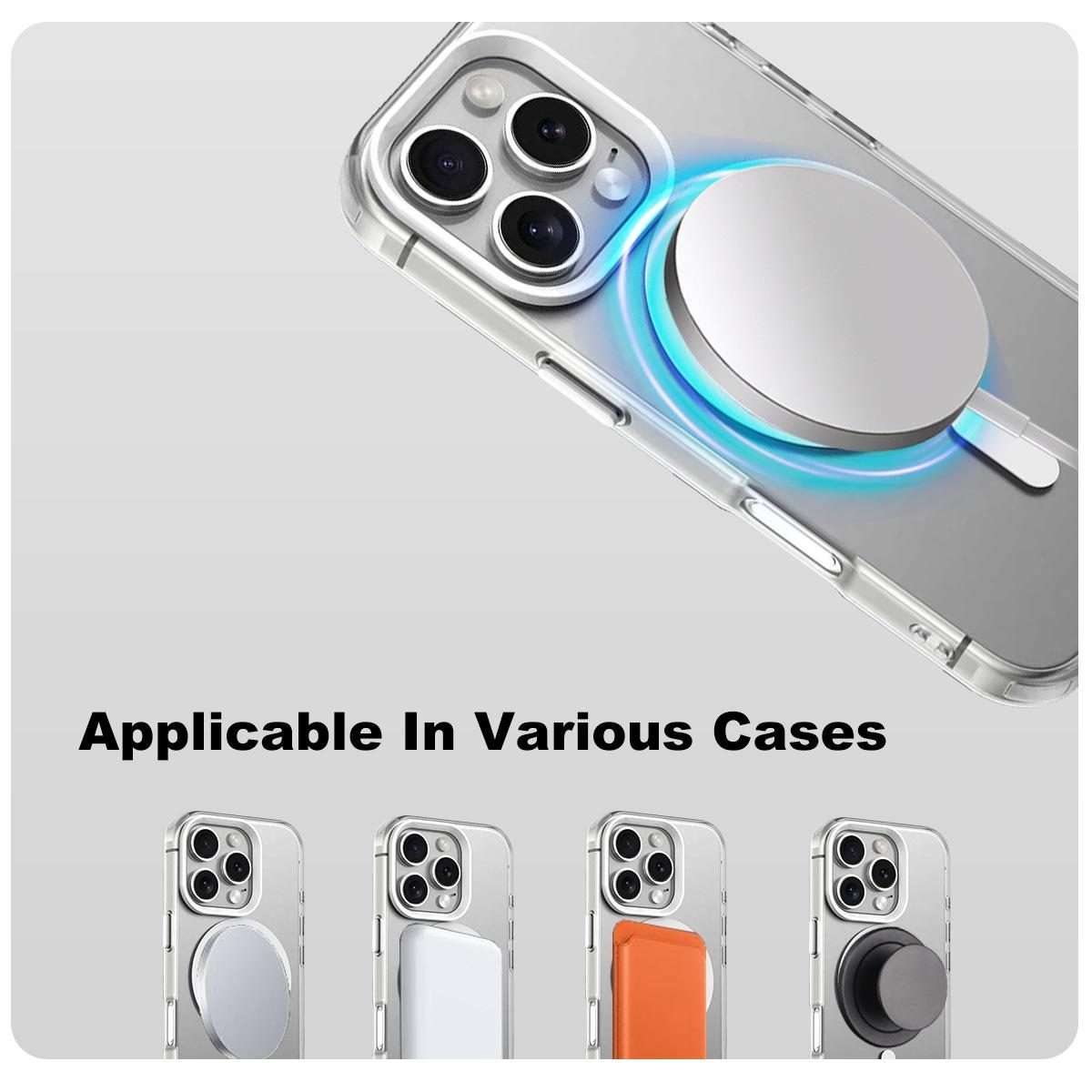 For iPhone 16 Pro Max IMAK Candy Series Shockproof MagSafe Phone Case(White)