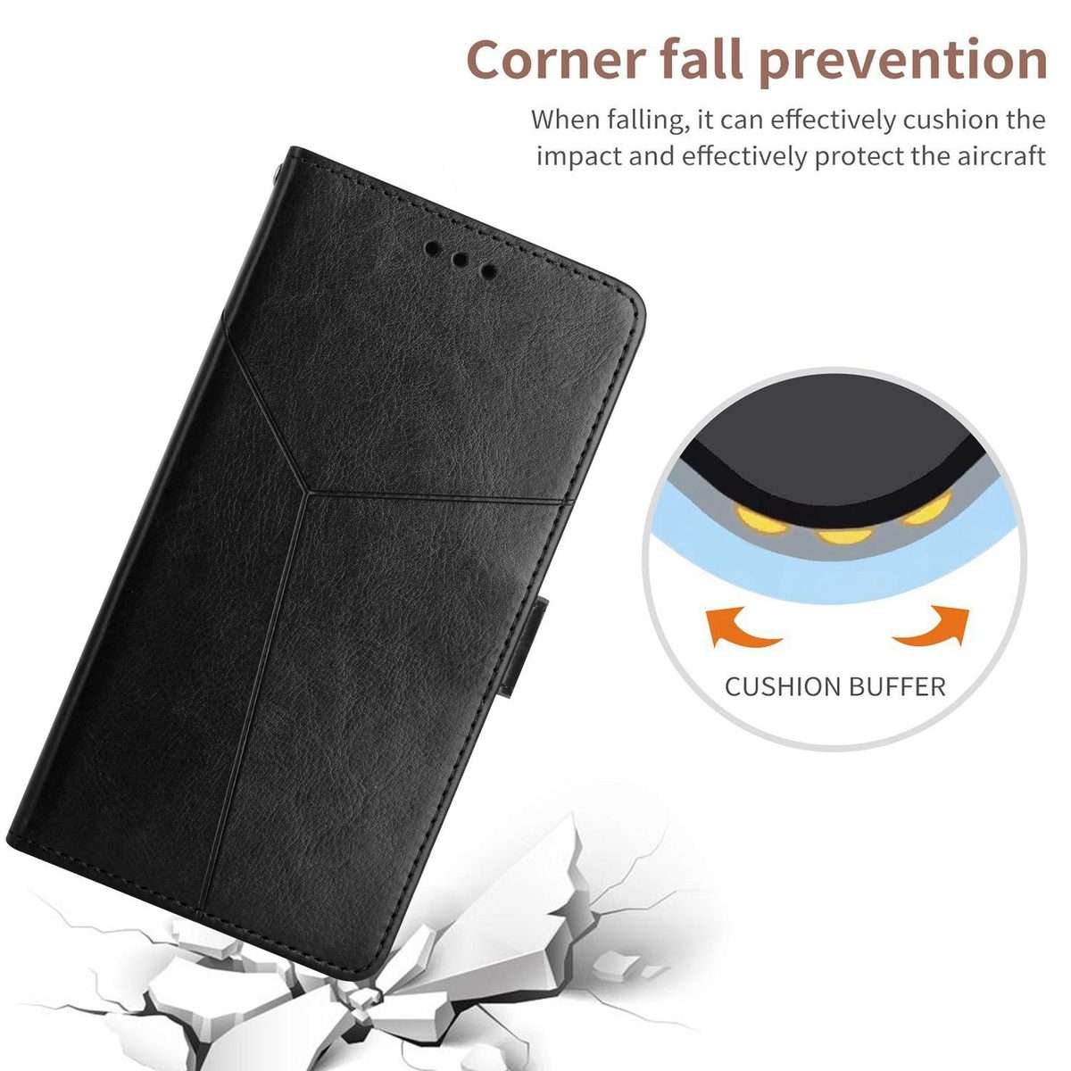For Infinix Hot 60 Pro+ 4G Y-shaped Pattern Flip Leather Phone Case(Black)