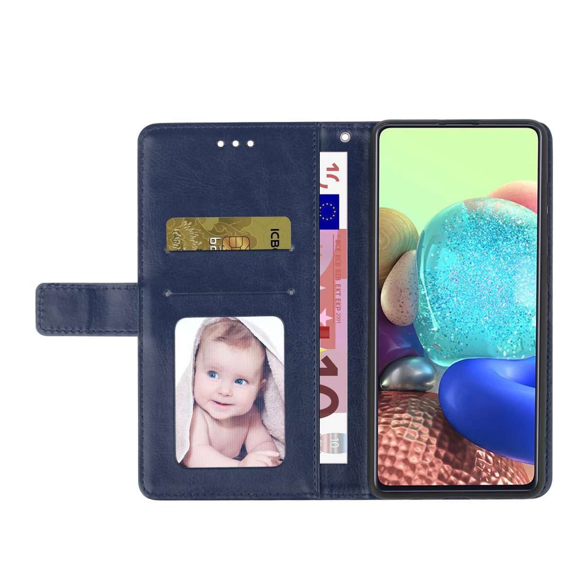 For Infinix Hot 60 Pro+ 4G Y-shaped Pattern Flip Leather Phone Case(Blue)