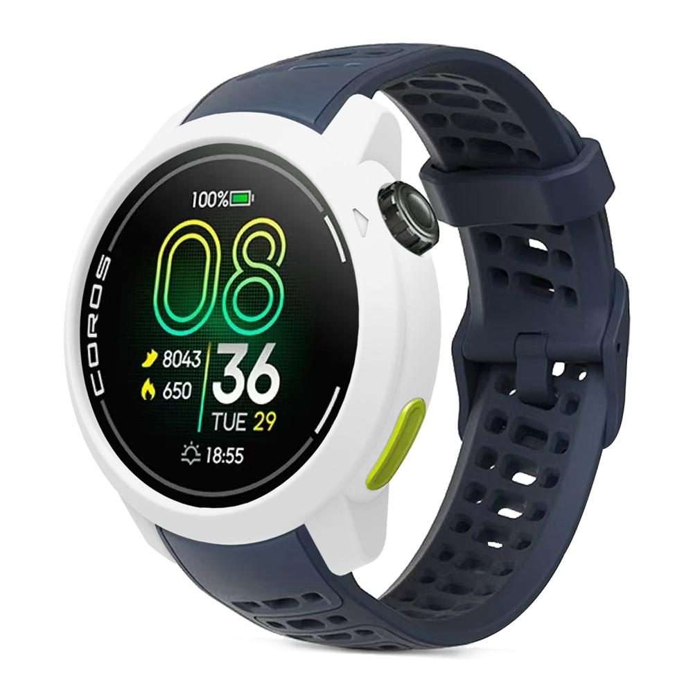 For COROS PACE Pro Silicone Watch Protective Case(White)