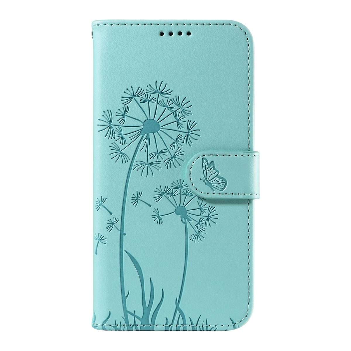 For Redmi K80 / K80 Pro Dandelion Embossed Pattern Flip Leather Phone Case(Green)