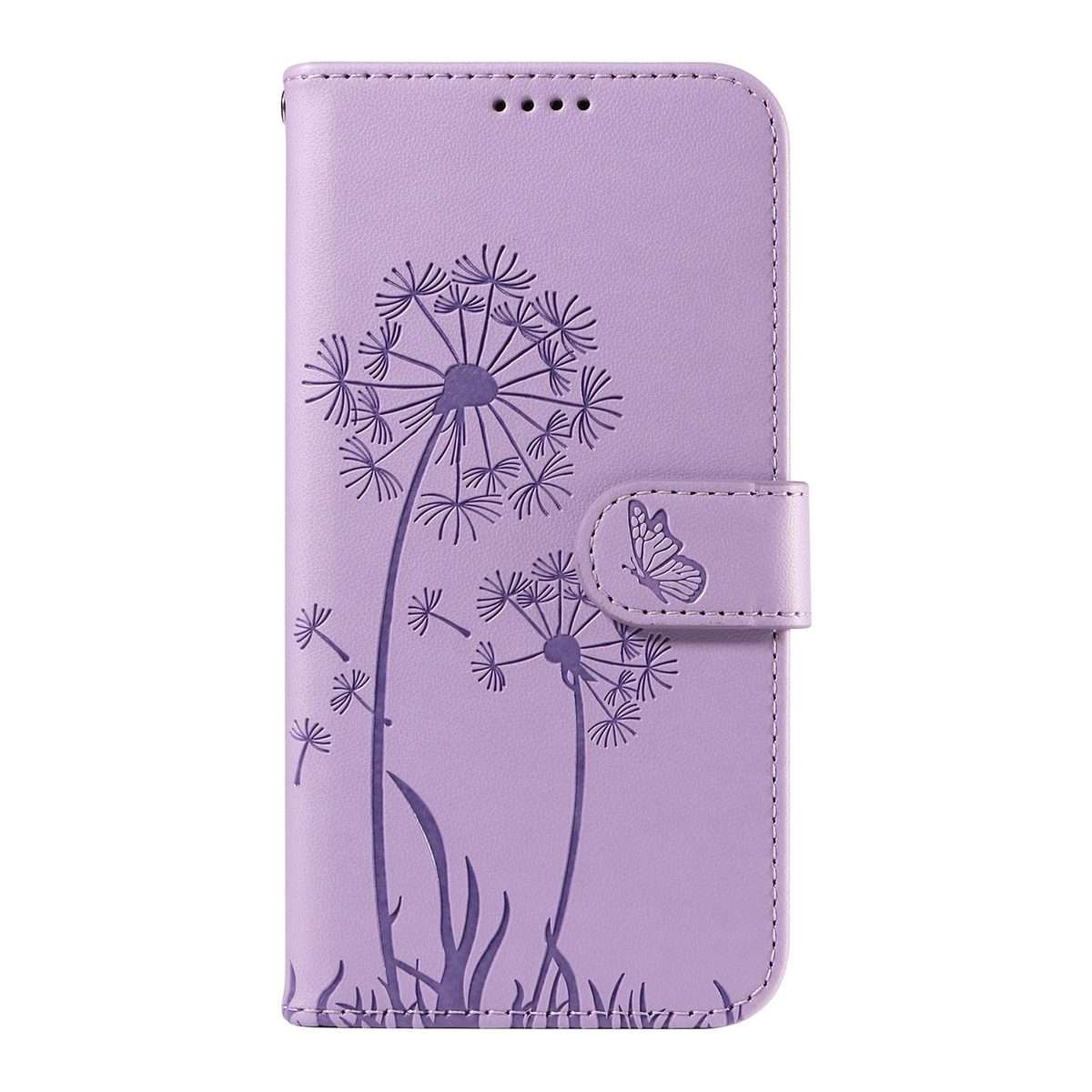 For Redmi K80 / K80 Pro Dandelion Embossed Pattern Flip Leather Phone Case(Purple)