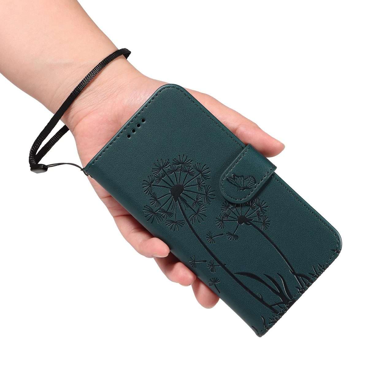 For Redmi K80 / K80 Pro Dandelion Embossed Pattern Flip Leather Phone Case(Blue)