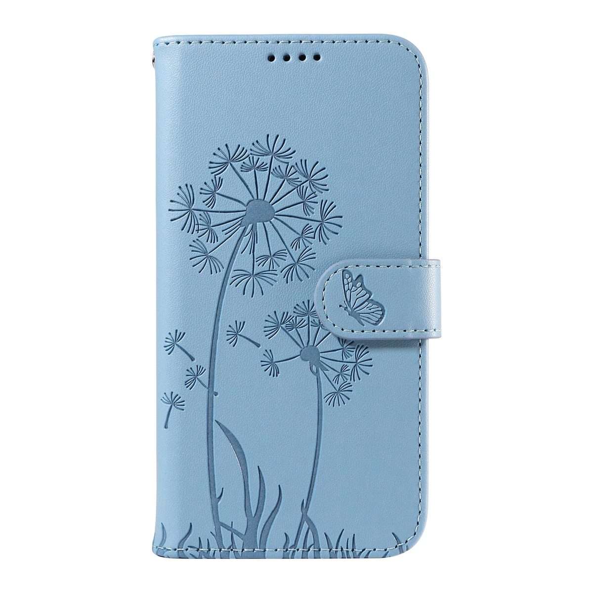 For Redmi K80 / K80 Pro Dandelion Embossed Pattern Flip Leather Phone Case(Sky Blue)