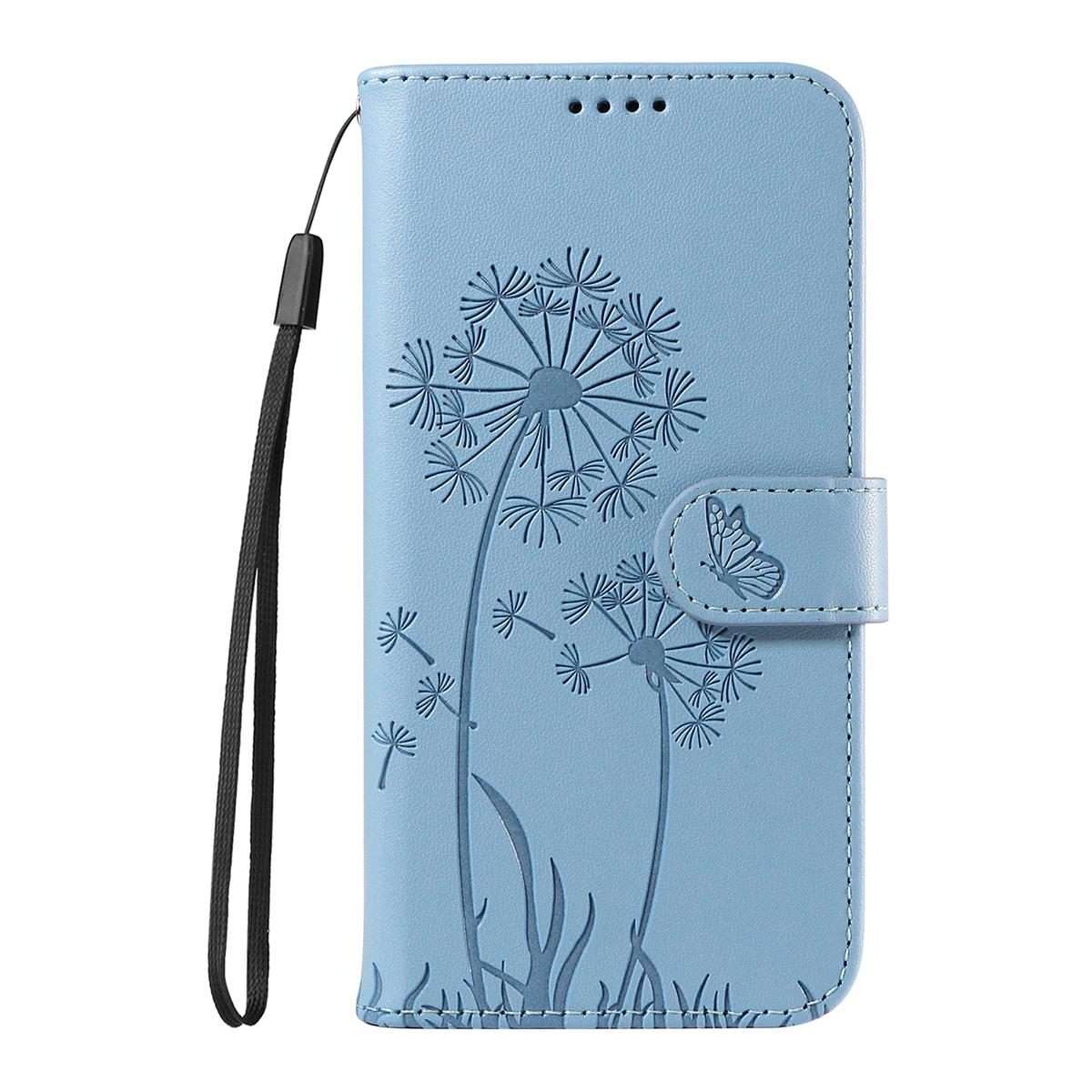 For Redmi 15 5G Global/15 4G SEA 169.5mm Dandelion Embossed Pattern Flip Leather Ph ... (Sky Blue)