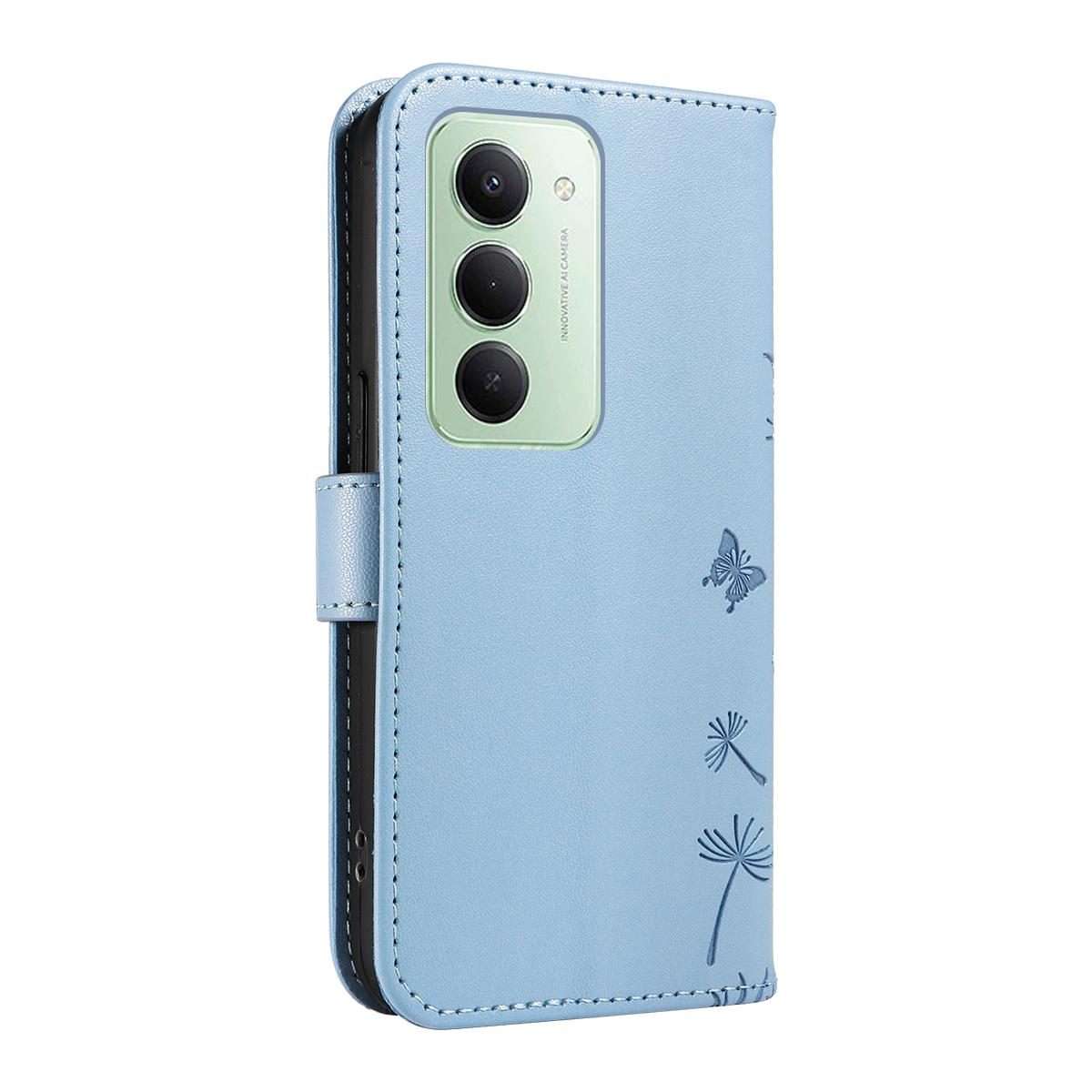 For Redmi 15 5G Global/15 4G SEA 169.5mm Dandelion Embossed Pattern Flip Leather Ph ... (Sky Blue)