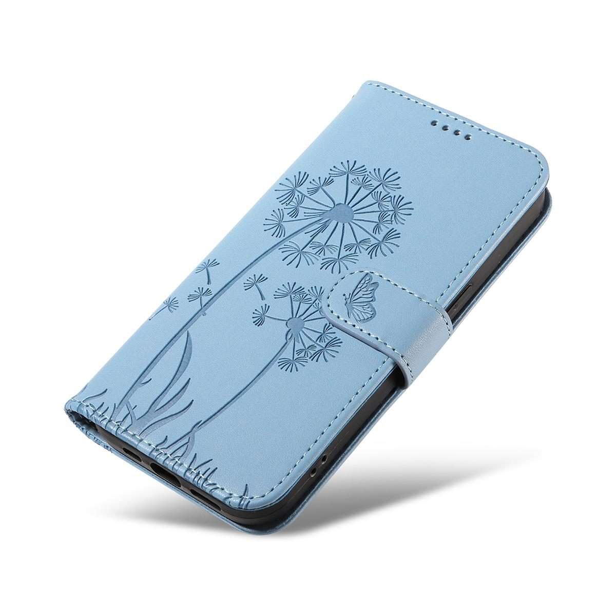 For Redmi 15 5G Global/15 4G SEA 169.5mm Dandelion Embossed Pattern Flip Leather Ph ... (Sky Blue)