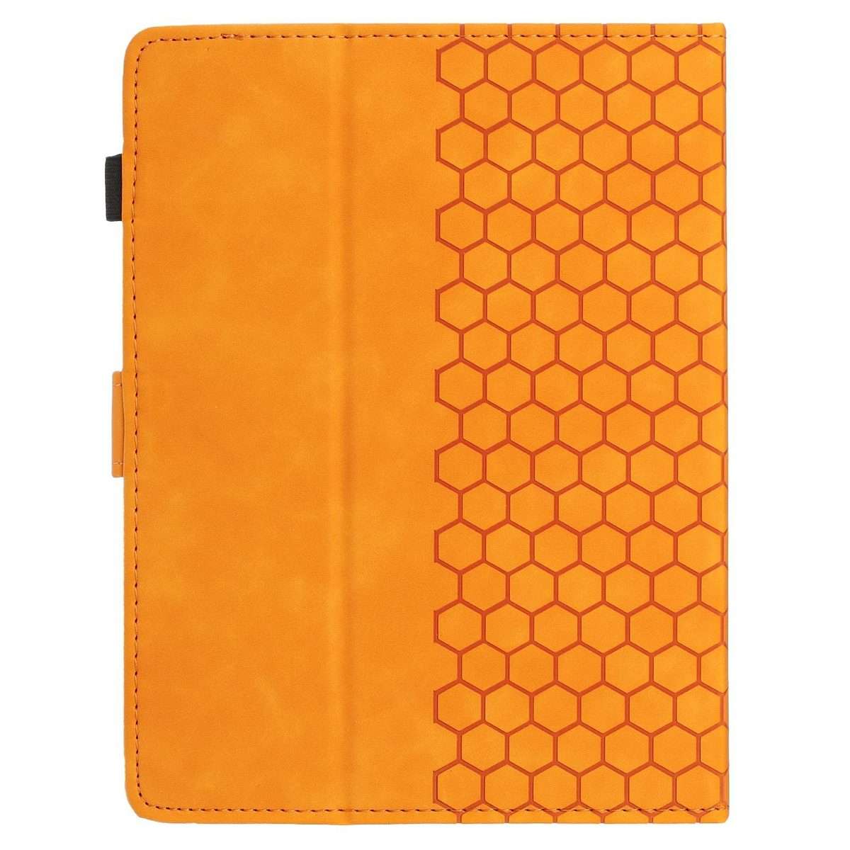 7 inch Honeycomb Embossed Leather Smart Tablet Case(Yellow)