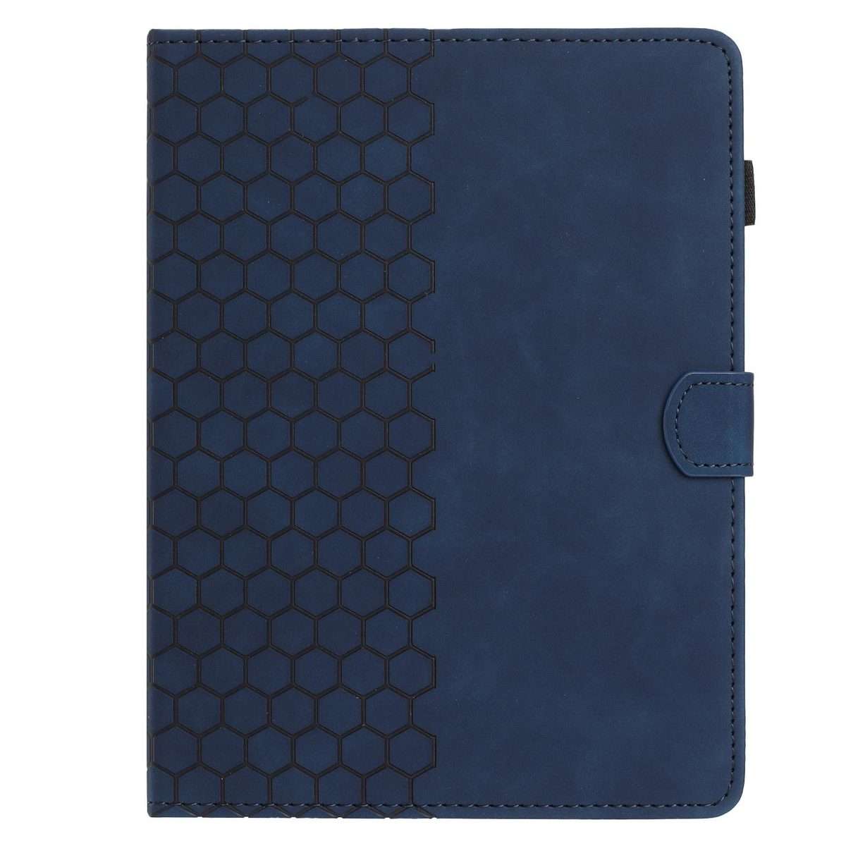 8 inch Honeycomb Embossed Leather Smart Tablet Case(Blue)